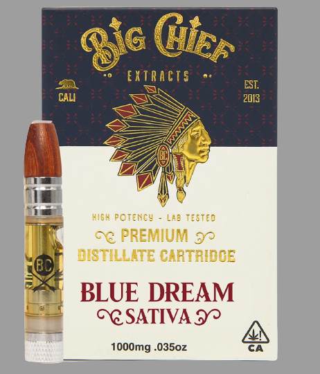 Big Chief THC Cartridge 1G - Blue Dream