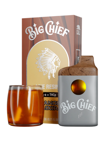 Orange Elixer Big Chief Live Resin THC-a Disposable Vape | 3G (Sativa)